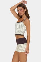 Chic Soft Active Double-Layer Tank Top in Cookie Butter