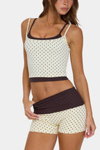 Chic Soft Active Double-Layer Tank Top in Cookie Butter