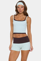 Chic Soft Active Double-Layer Tank Top in Mint Chip