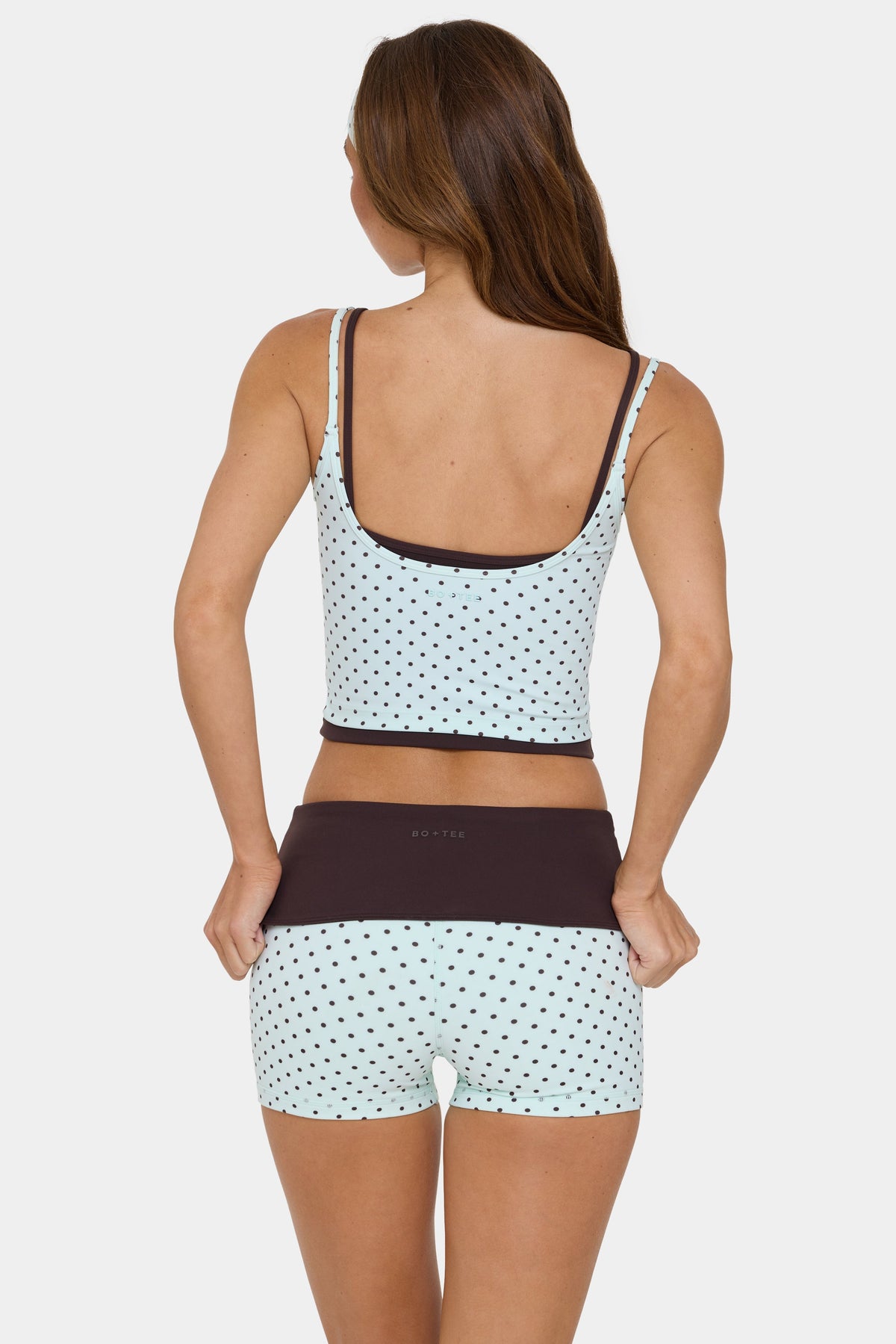 Chic Soft Active Double-Layer Tank Top in Mint Chip