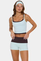 Chic Soft Active Double-Layer Tank Top in Mint Chip
