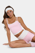 Chic Soft Active Double-Layer Tank Top in Sorbet
