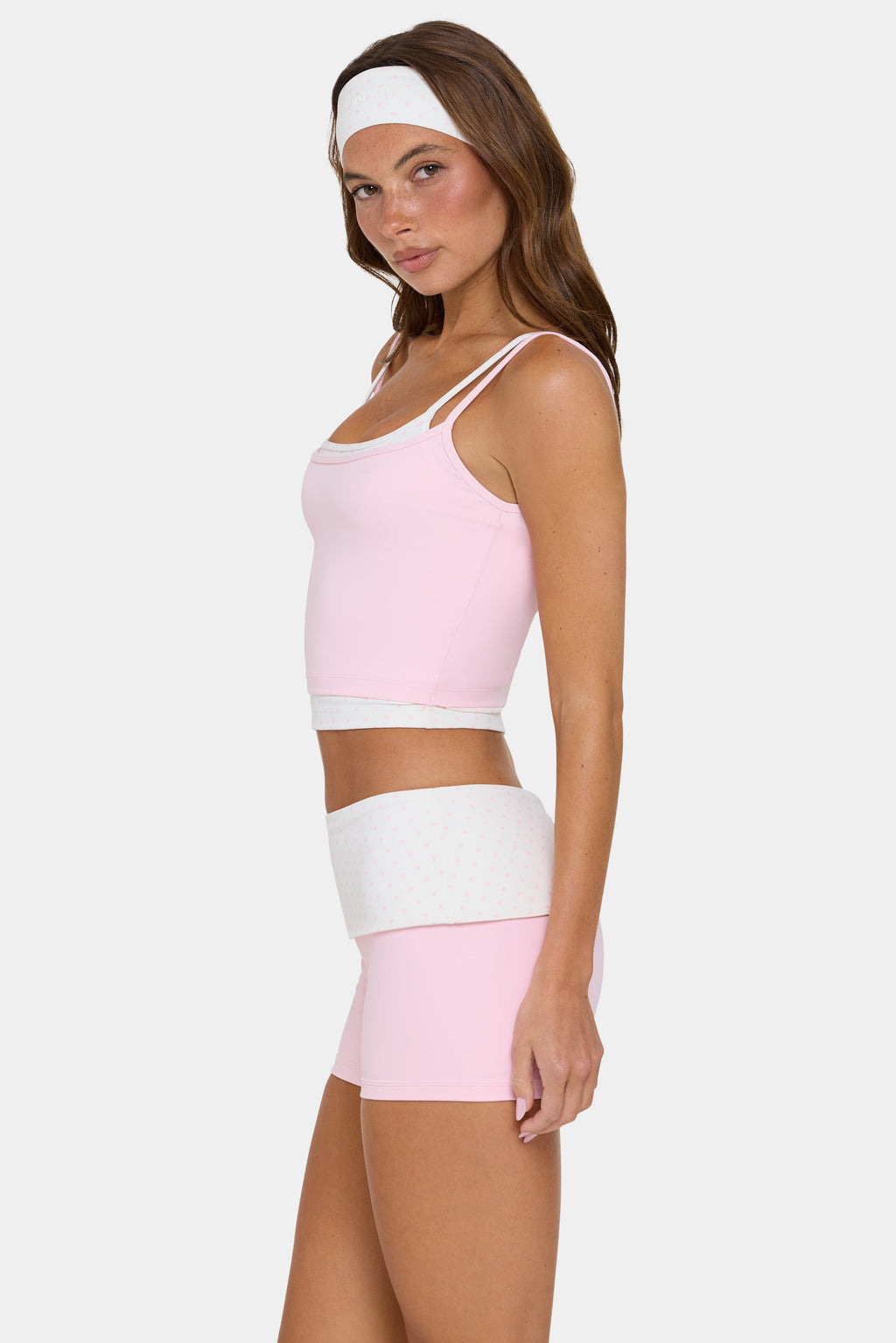 Chic Soft Active Double-Layer Tank Top in Sorbet