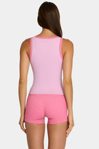 Chic Soft Active Tank Top in Sweet Pink