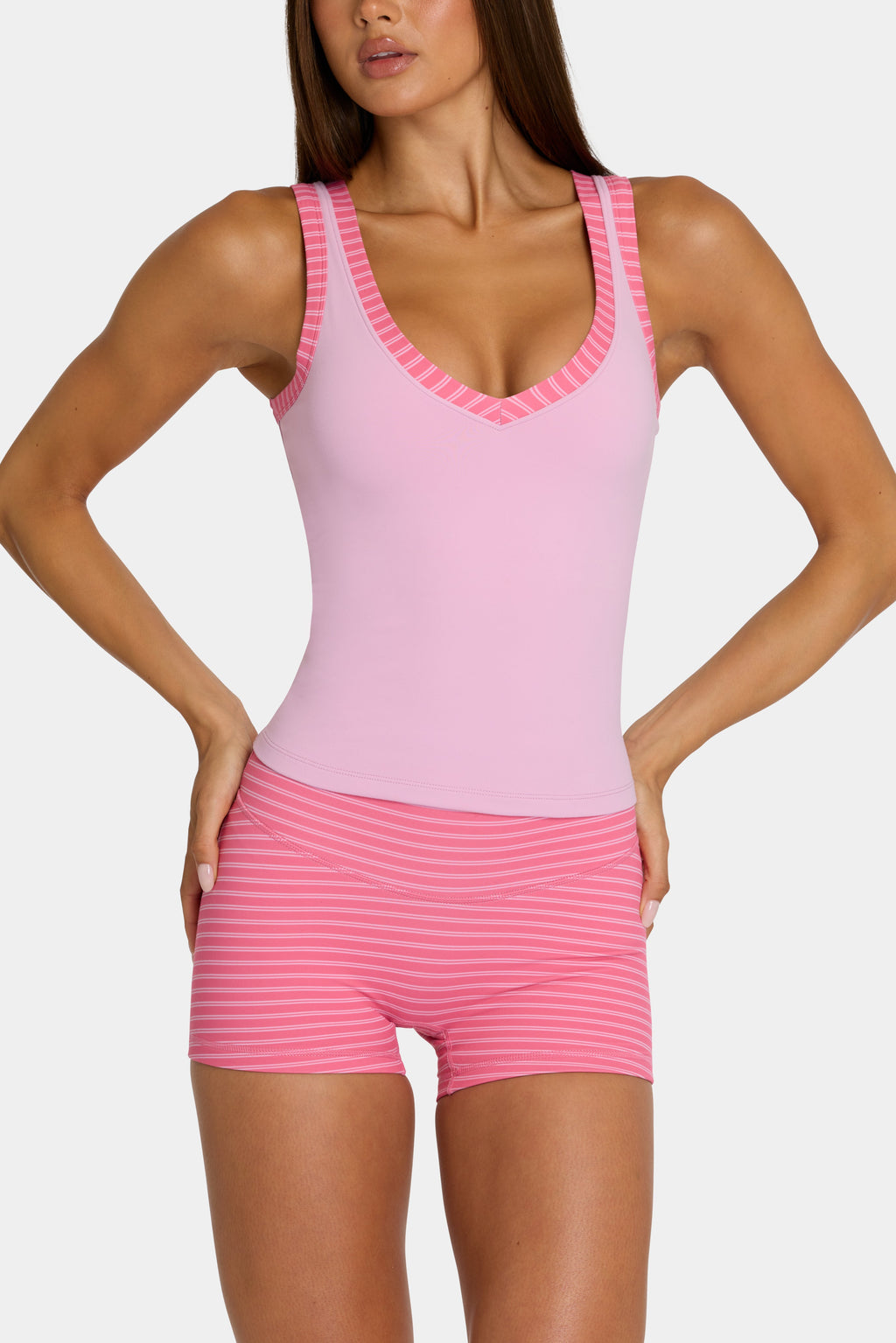 Chic Soft Active Tank Top in Sweet Pink