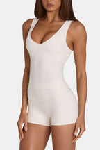 Chic Soft Active Tank Top in Coconut