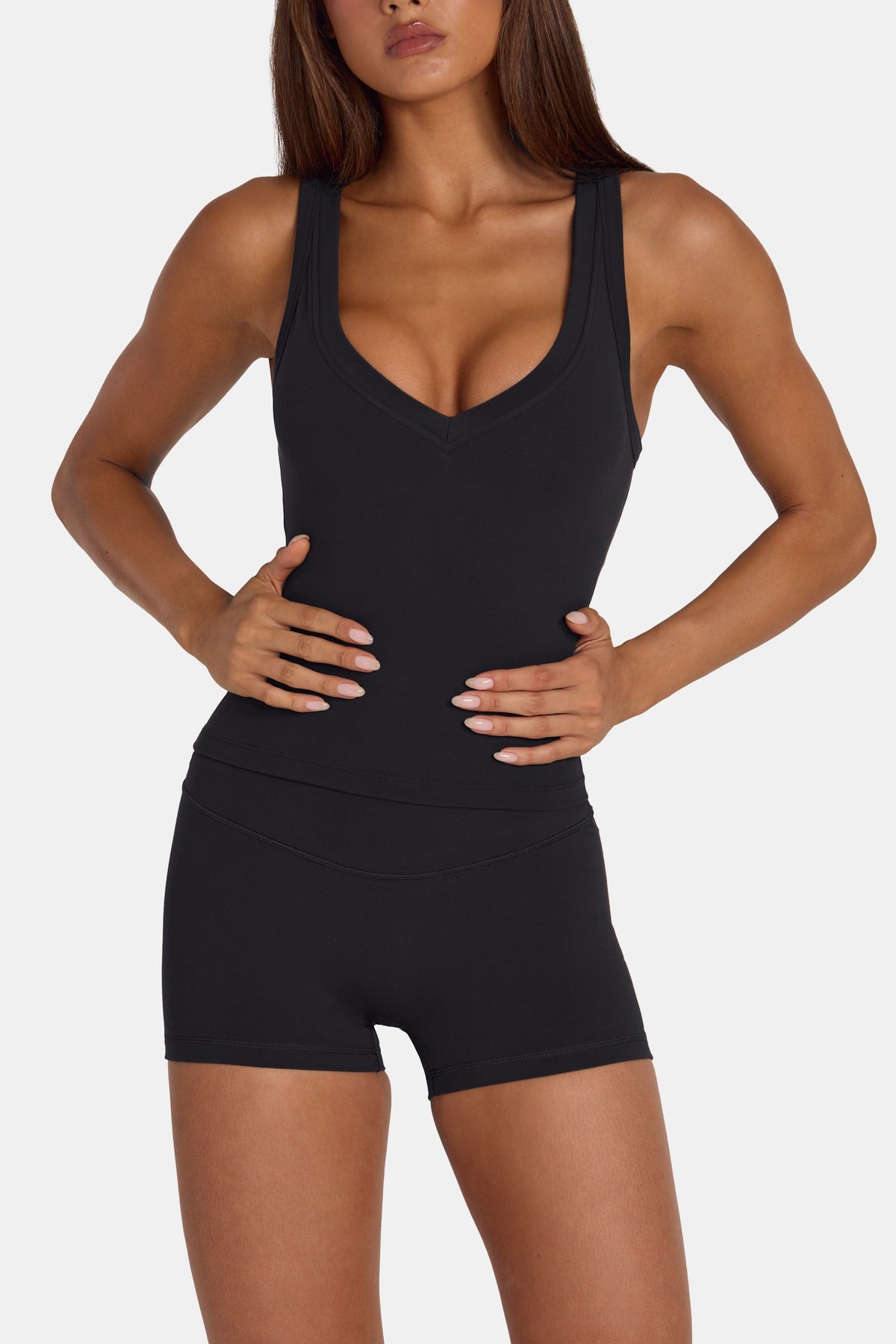 Chic Soft Active Tank Top in Black