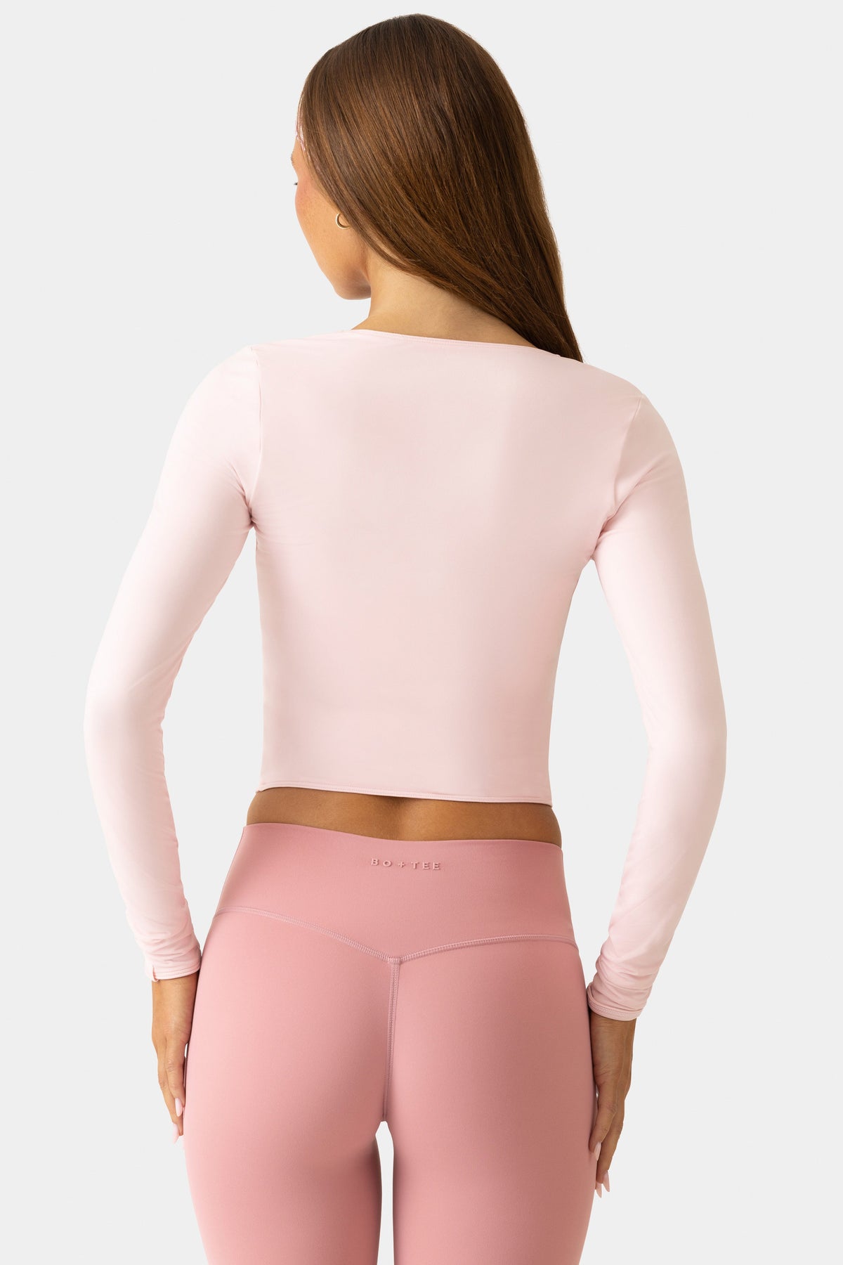 Chic Soft Jersey Wrap Top in Ballet