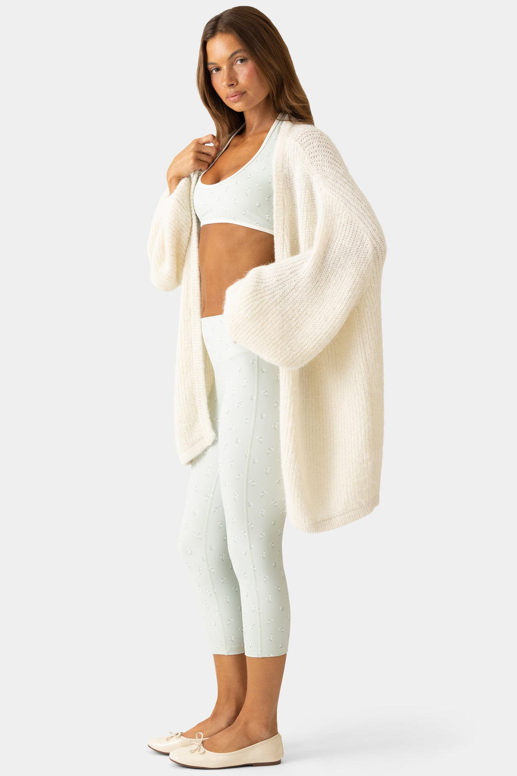 Chic Soft Knit Cardigan in Vanilla