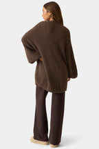 Chic Soft Knit Cardigan in Espresso