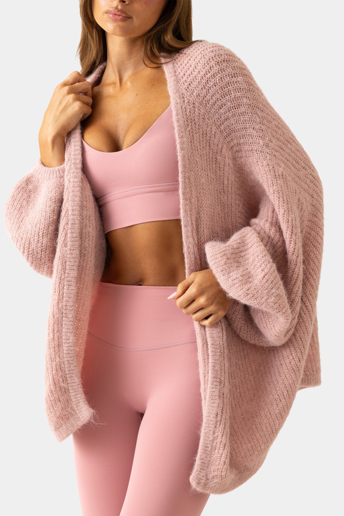 Chic Soft Knit Cardigan in Ballet