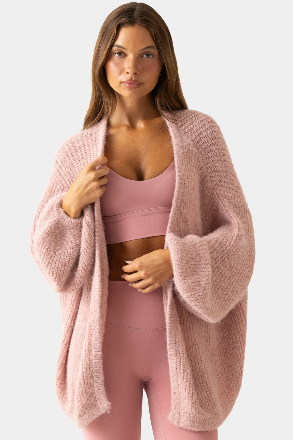 Chic Soft Knit Cardigan in Ballet