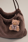 Chic Teddy Fleece Bag in Chestnut