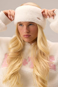 Chic Teddy Fleece Headband in Vanilla