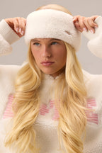 Chic Teddy Fleece Headband in Vanilla