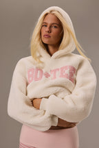 Chic Teddy Fleece Hoodie in Vanilla
