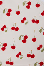 Chic Charm-Detail Triangle Bikini Top in Cherry Print