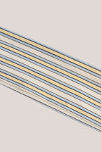 Chic Modal Ribbed Headband in Blue & Yellow Stripe