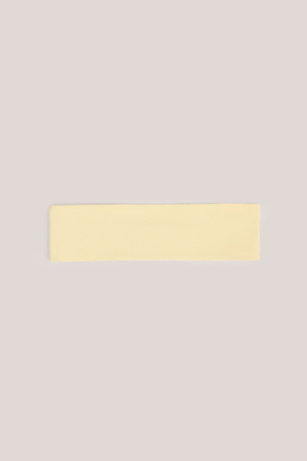 Chic Modal Ribbed Headband in Buttercream Yellow