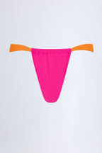 Chic Cheeky Bikini Bottoms in Fuchsia Pink