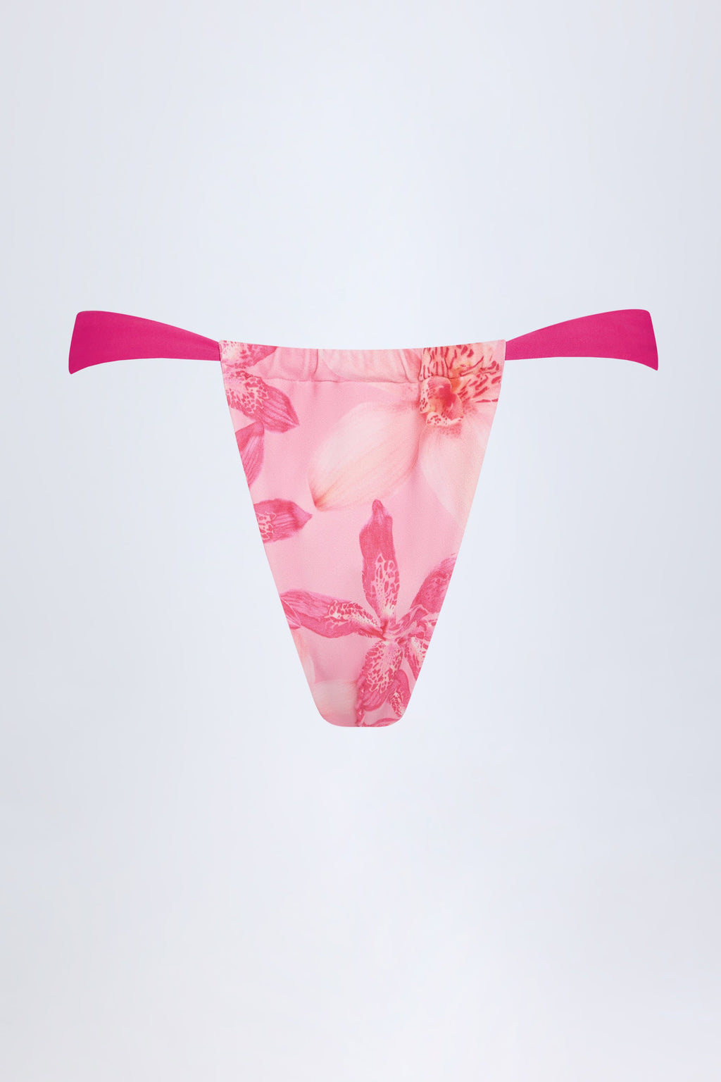 Chic Cheeky Bikini Bottoms in Pink Orchid Print