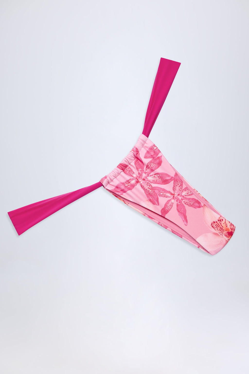 Chic Cheeky Bikini Bottoms in Pink Orchid Print