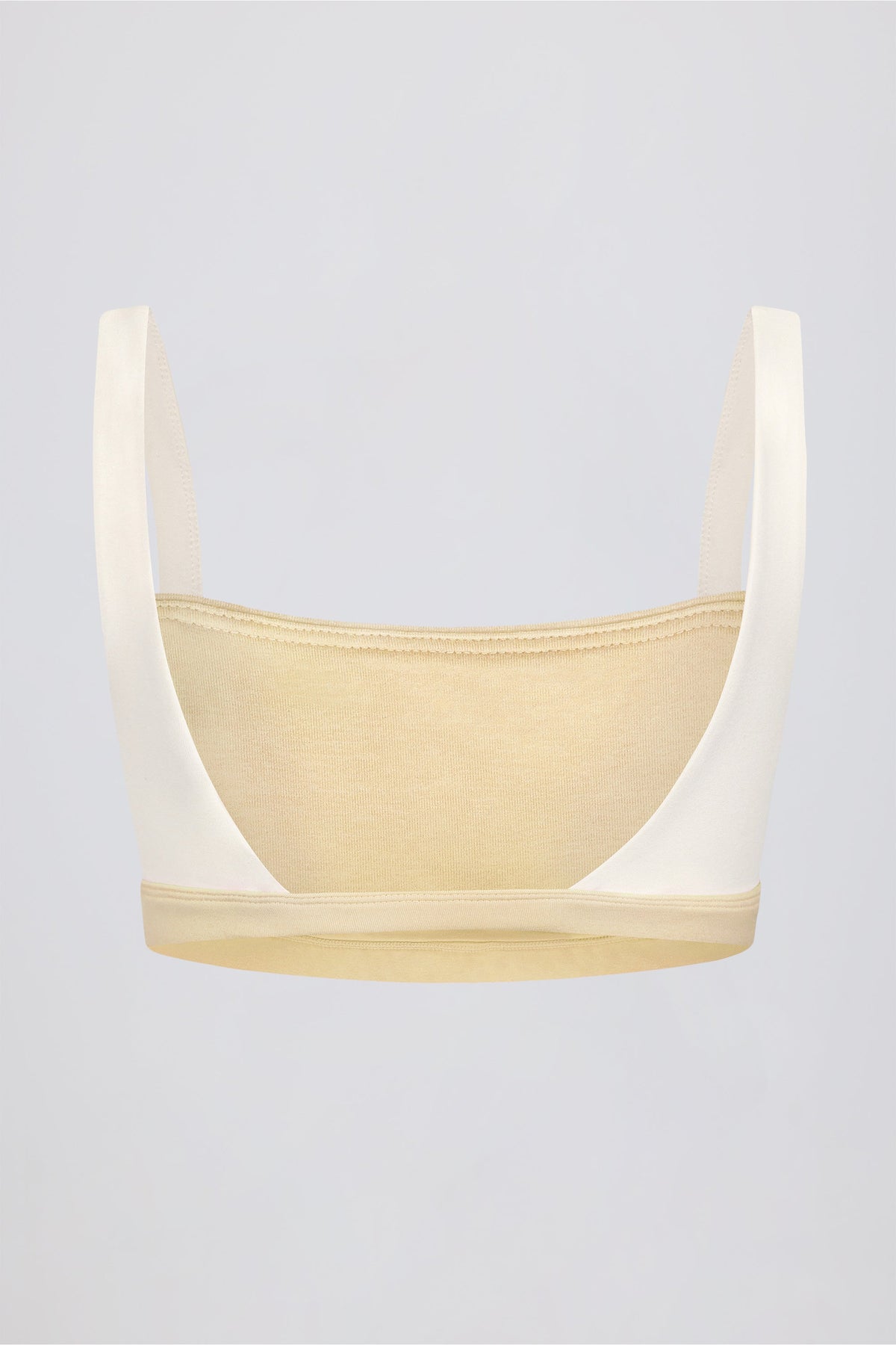 Chic Contrast Sports Bra in Lemon Marl