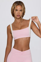 Chic Contrast Sports Bra in Bloom