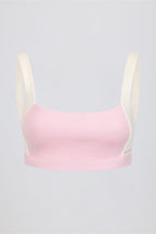Chic Contrast Sports Bra in Bloom