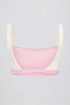 Chic Contrast Sports Bra in Bloom