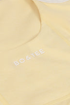 Chic Cropped Tank Top in Lemon Marl