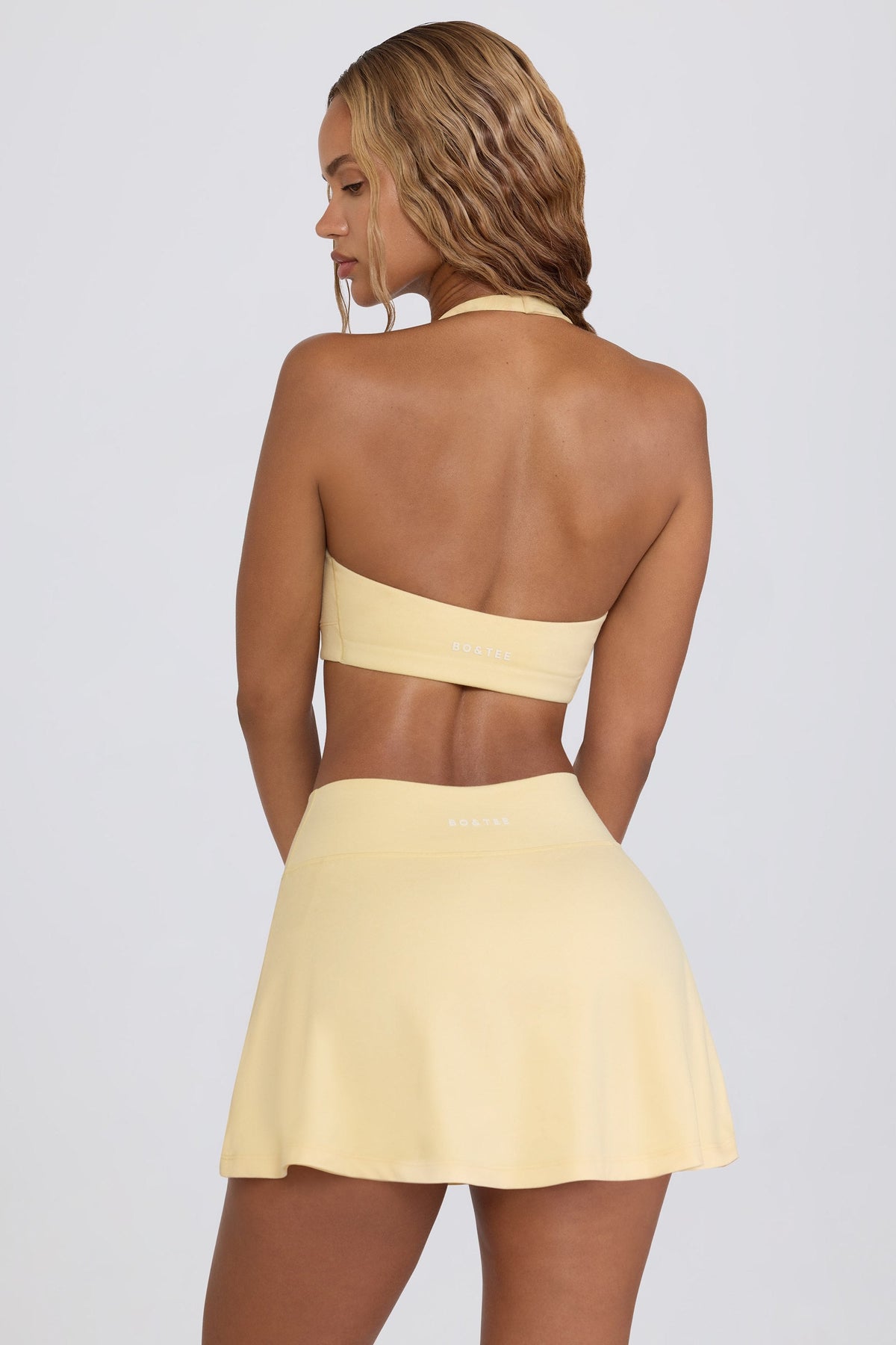 Chic Soft Active Mini Skort in Lemon Marl