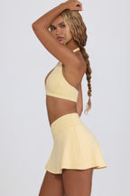 Chic Soft Active Mini Skort in Lemon Marl