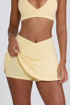 Chic Soft Active Mini Skort in Lemon Marl