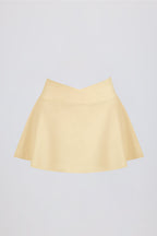 Chic Soft Active Mini Skort in Lemon Marl