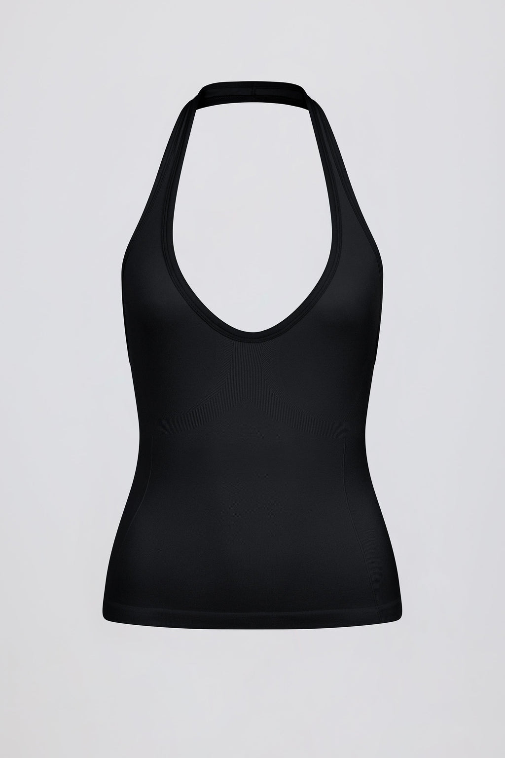 Chic Define Luxe Halterneck Tank Top in Black