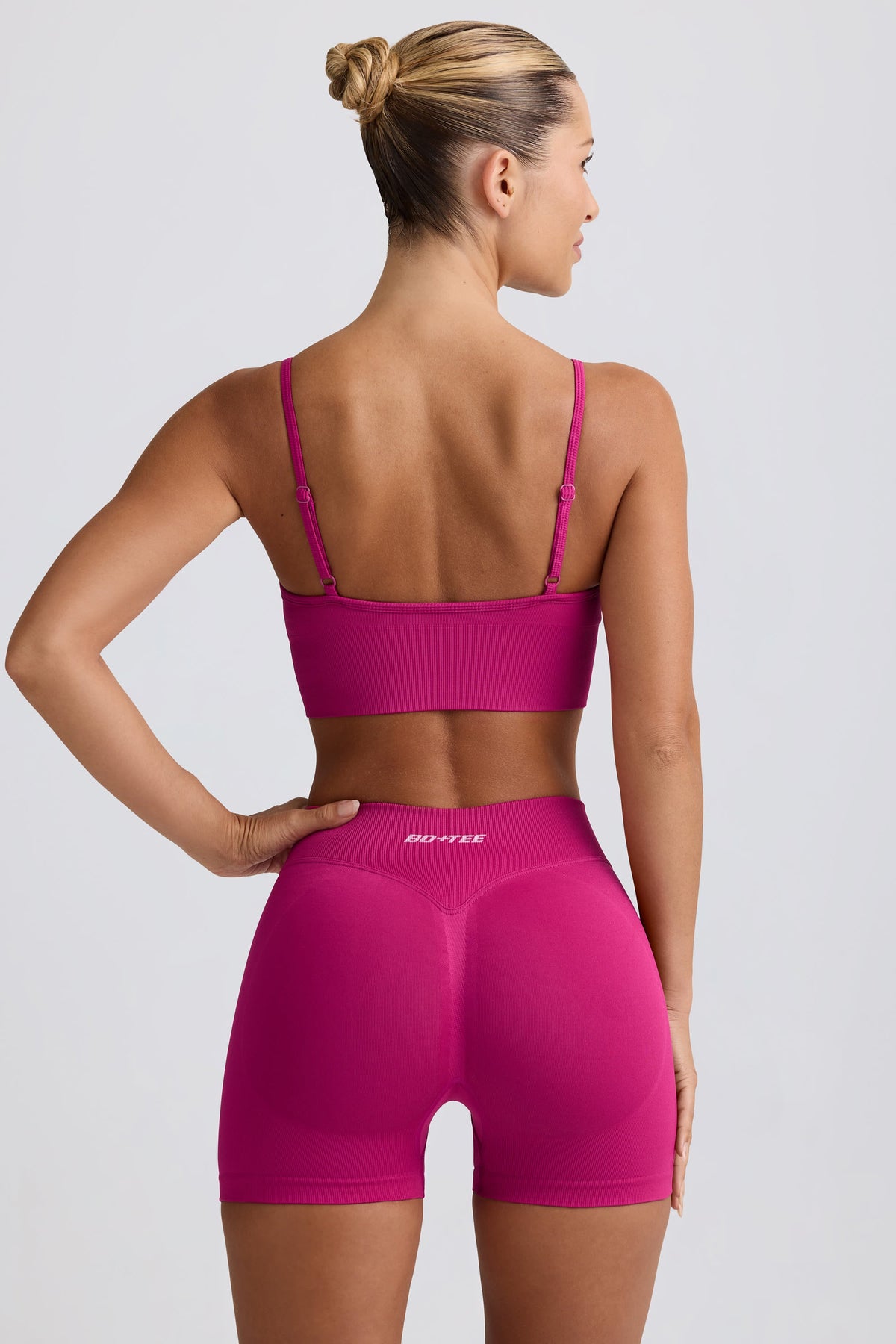 Chic Define Luxe Mini Shorts in Berry