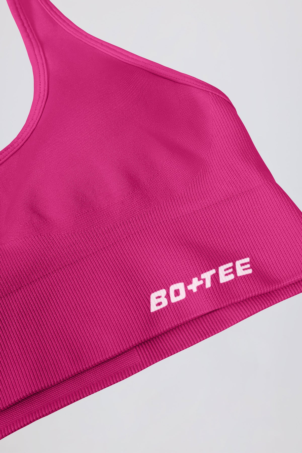Chic Define Luxe Halterneck Sports Bra in Berry