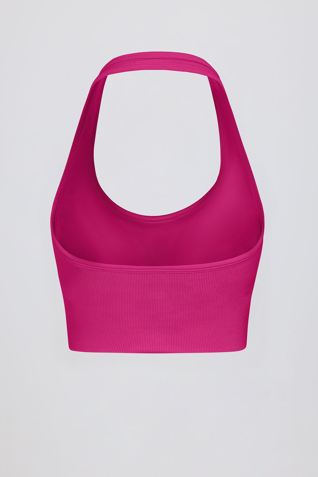 Chic Define Luxe Halterneck Sports Bra in Berry