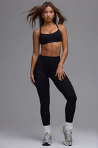 Chic Define Luxe Multiway Open-Back Sports Bra in Black