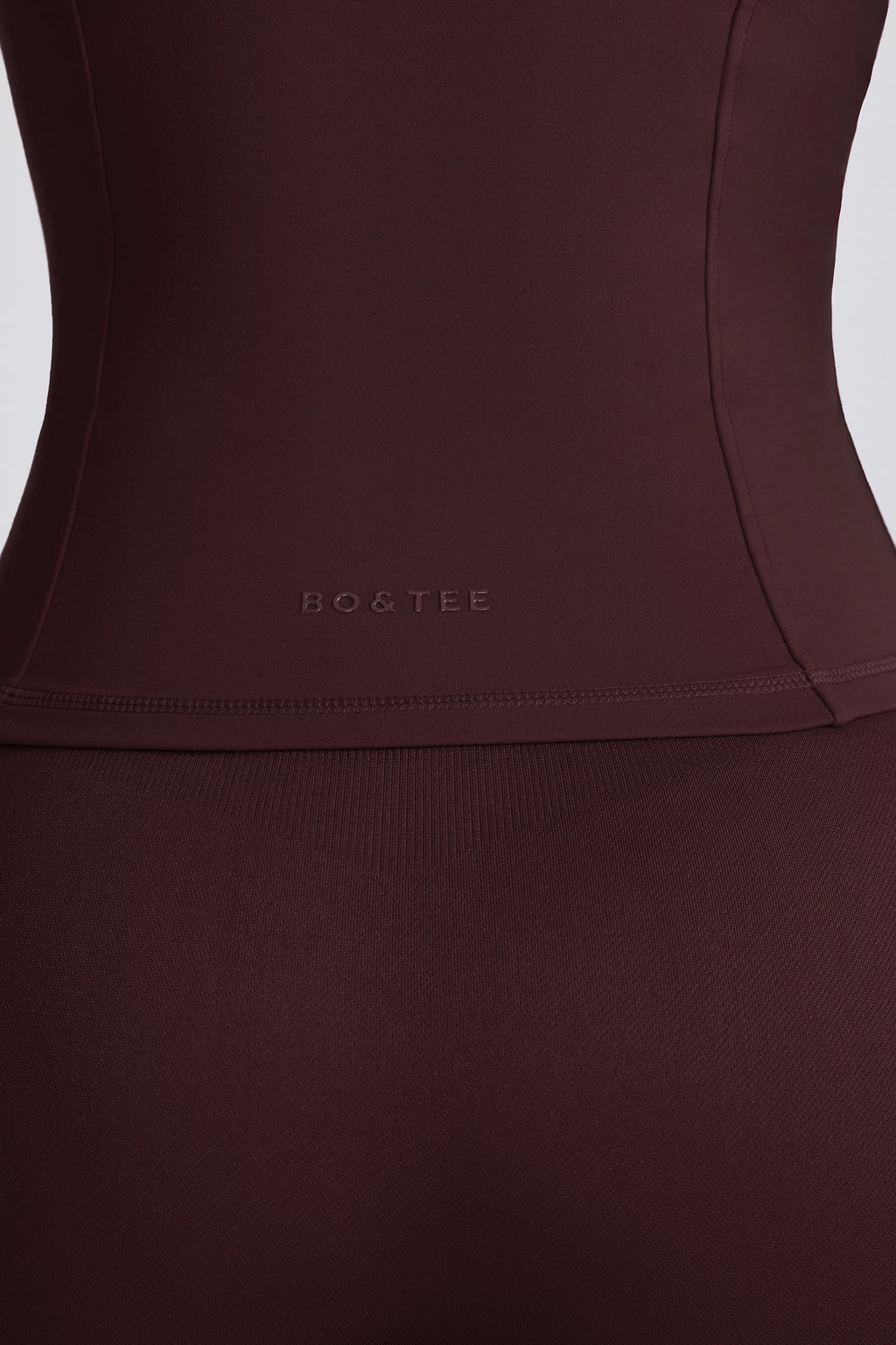Chic Soft Active Hooded Mid-Layer Jacket in Chocolate