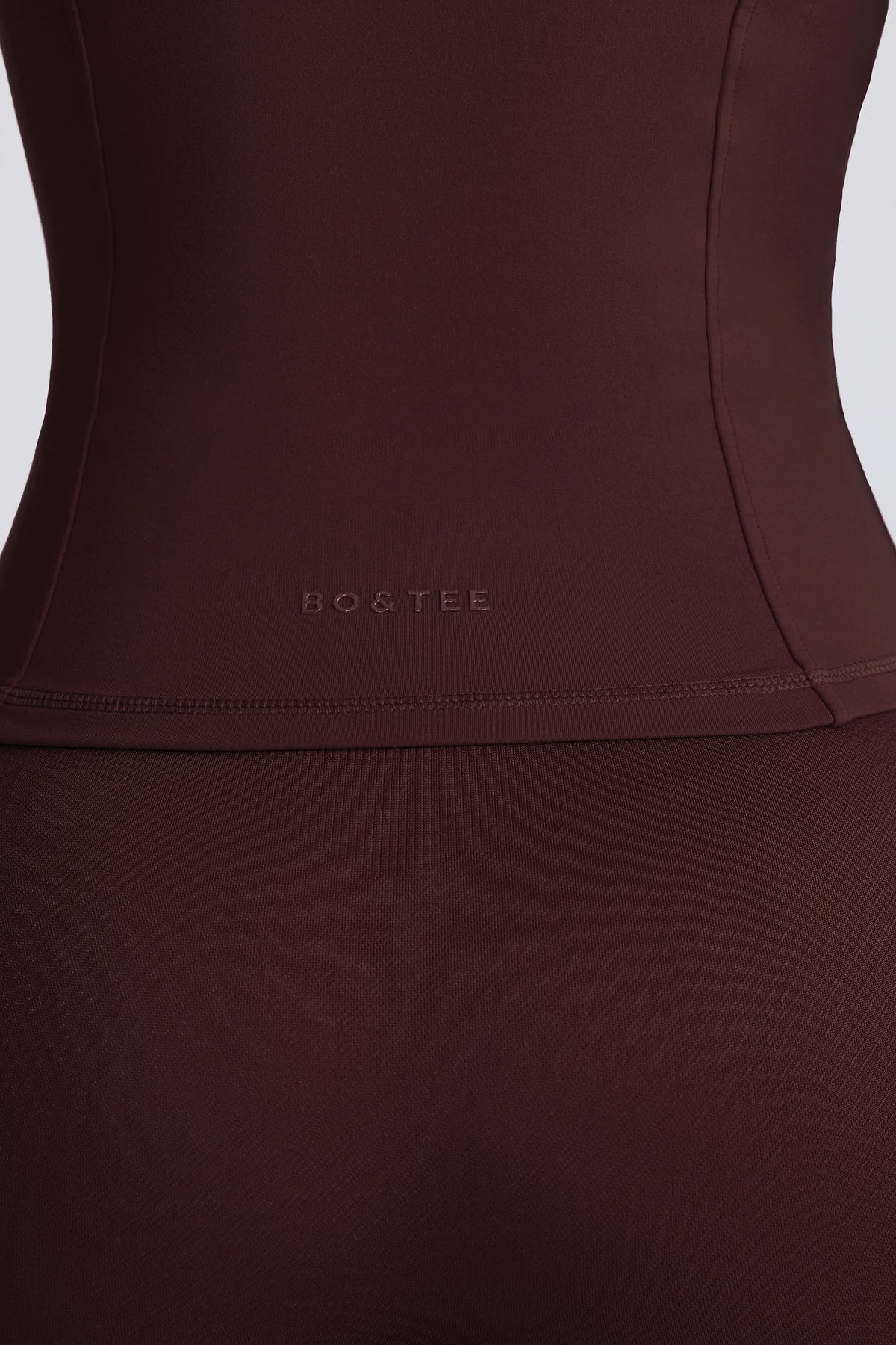 Chic Soft Active Hooded Mid-Layer Jacket in Chocolate