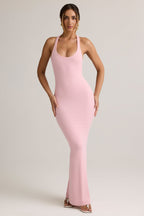 Chic Modal Racerback Maxi Dress in Candyfloss Pink