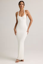 Chic Modal Racerback Maxi Dress in Coconut