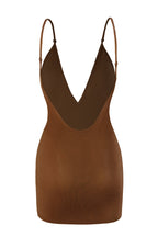 Chic Intimates Soft Mesh Multiway Mini Dress in Chestnut