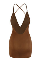 Chic Intimates Soft Mesh Multiway Mini Dress in Chestnut