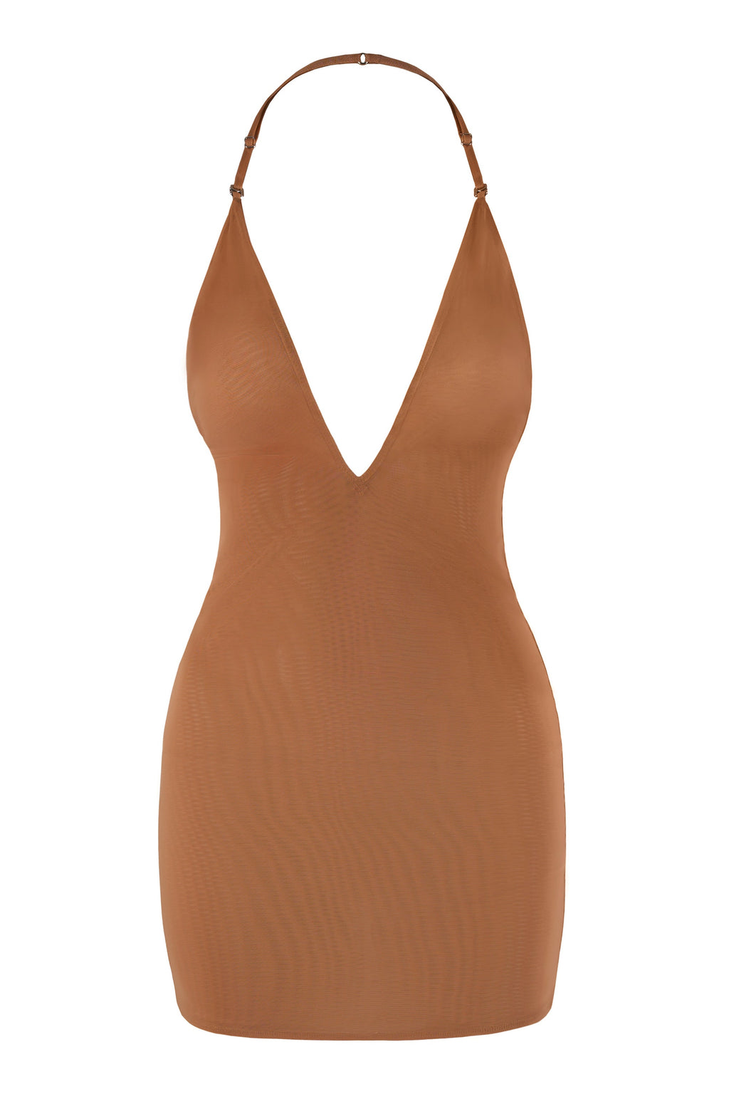Chic Intimates Soft Mesh Multiway Mini Dress in Honey