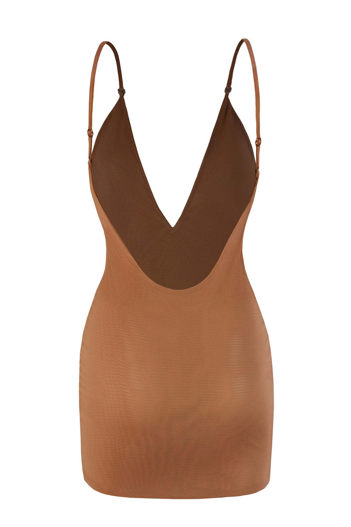 Chic Intimates Soft Mesh Multiway Mini Dress in Honey