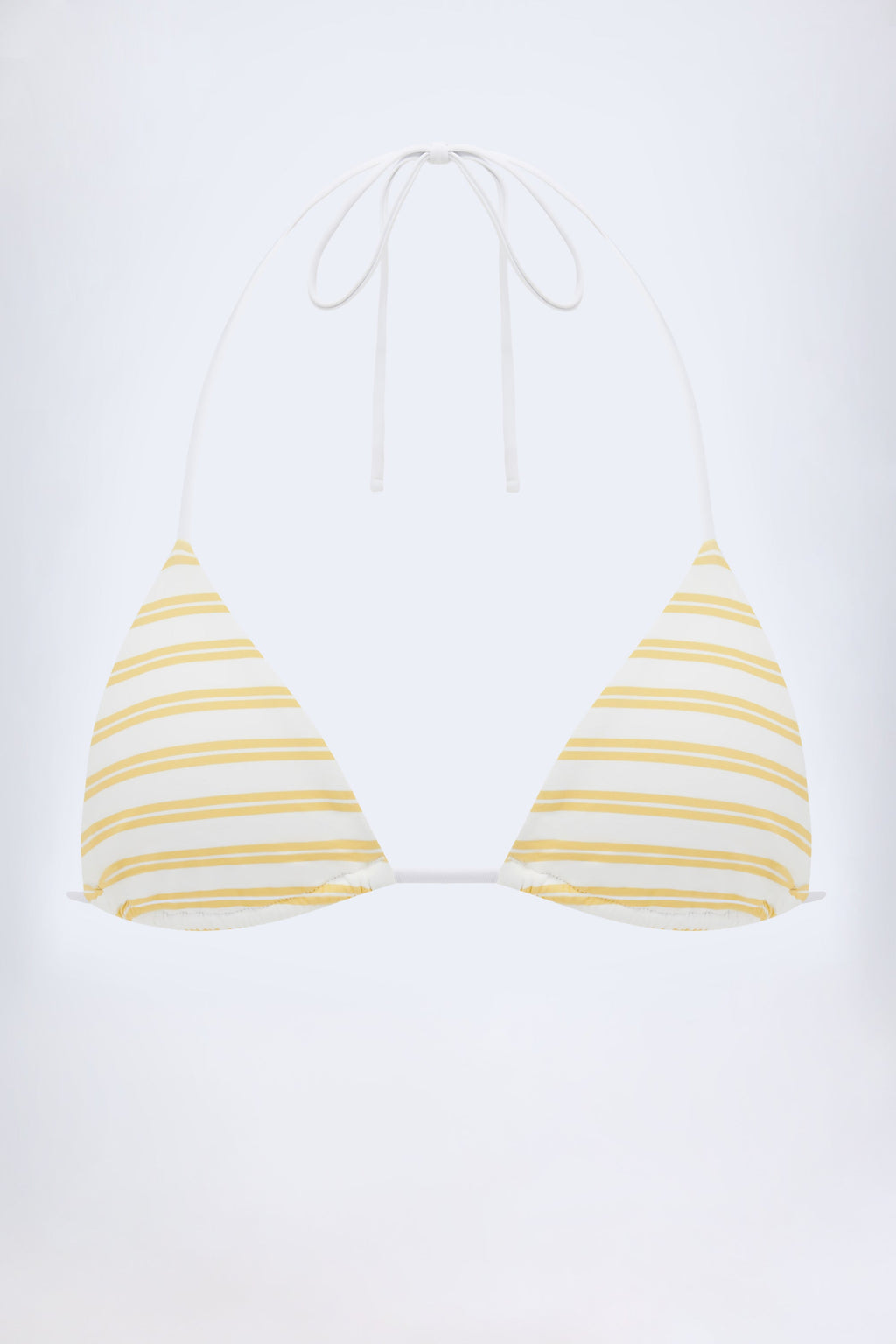 Chic Triangle Bikini Top in Lemon