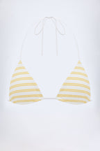 Chic Triangle Bikini Top in Lemon
